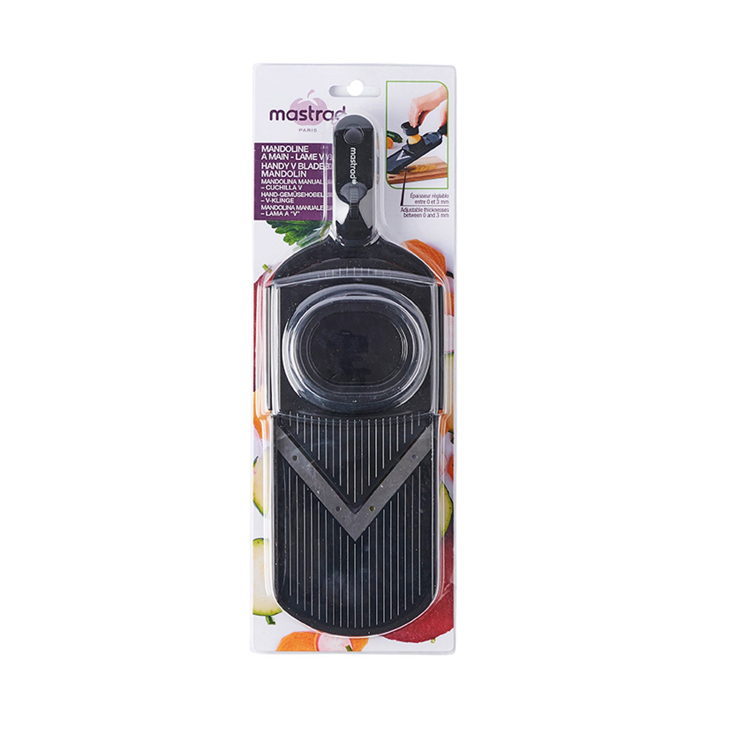 mastrad-f22000-mandoline-main-lame-v-ajustable-de-1-3-mm-noir image 4