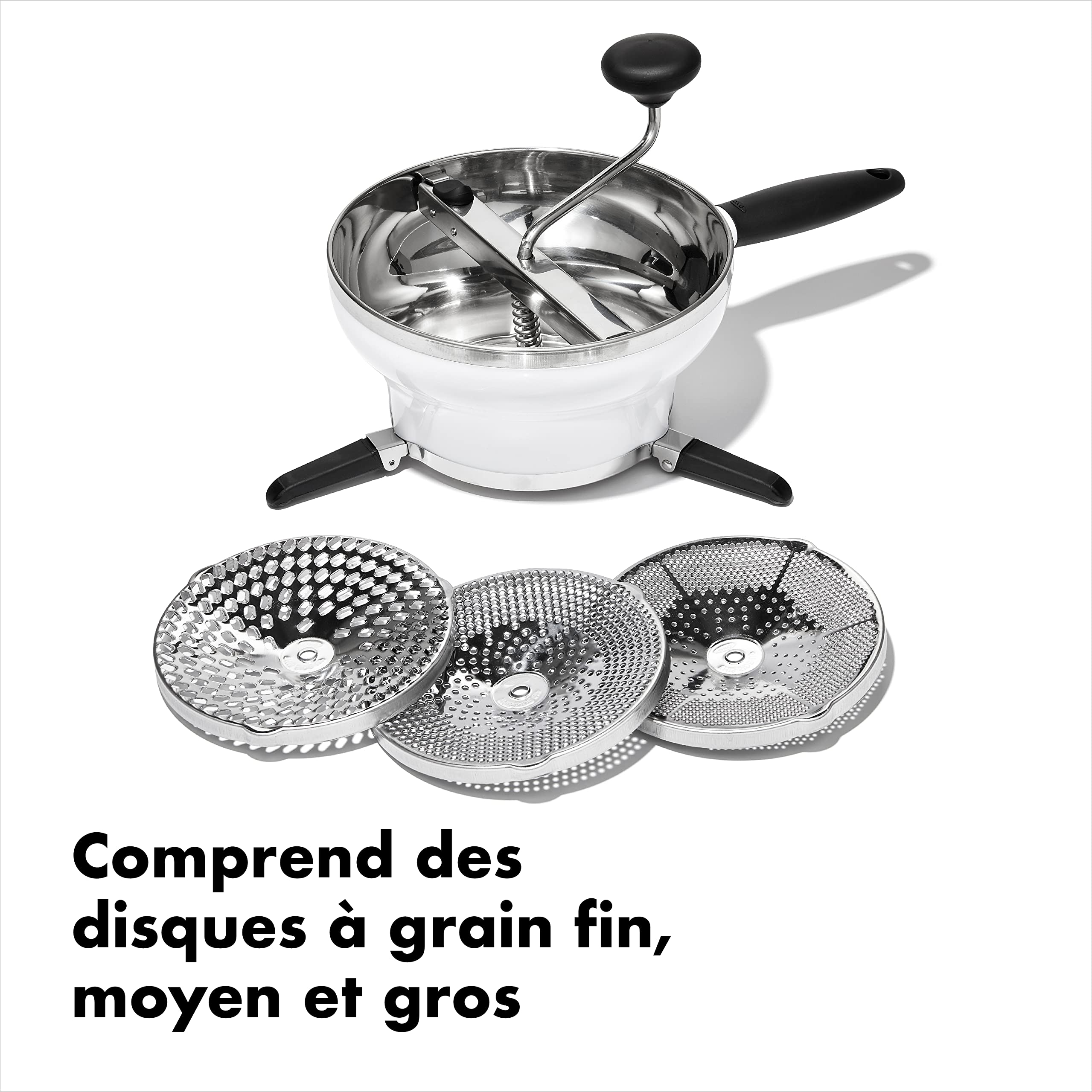 oxo-good-grips-moulin-l-gumes-presse-pur-e-inox-2-1-l-3-disques-levier-ressort image 4