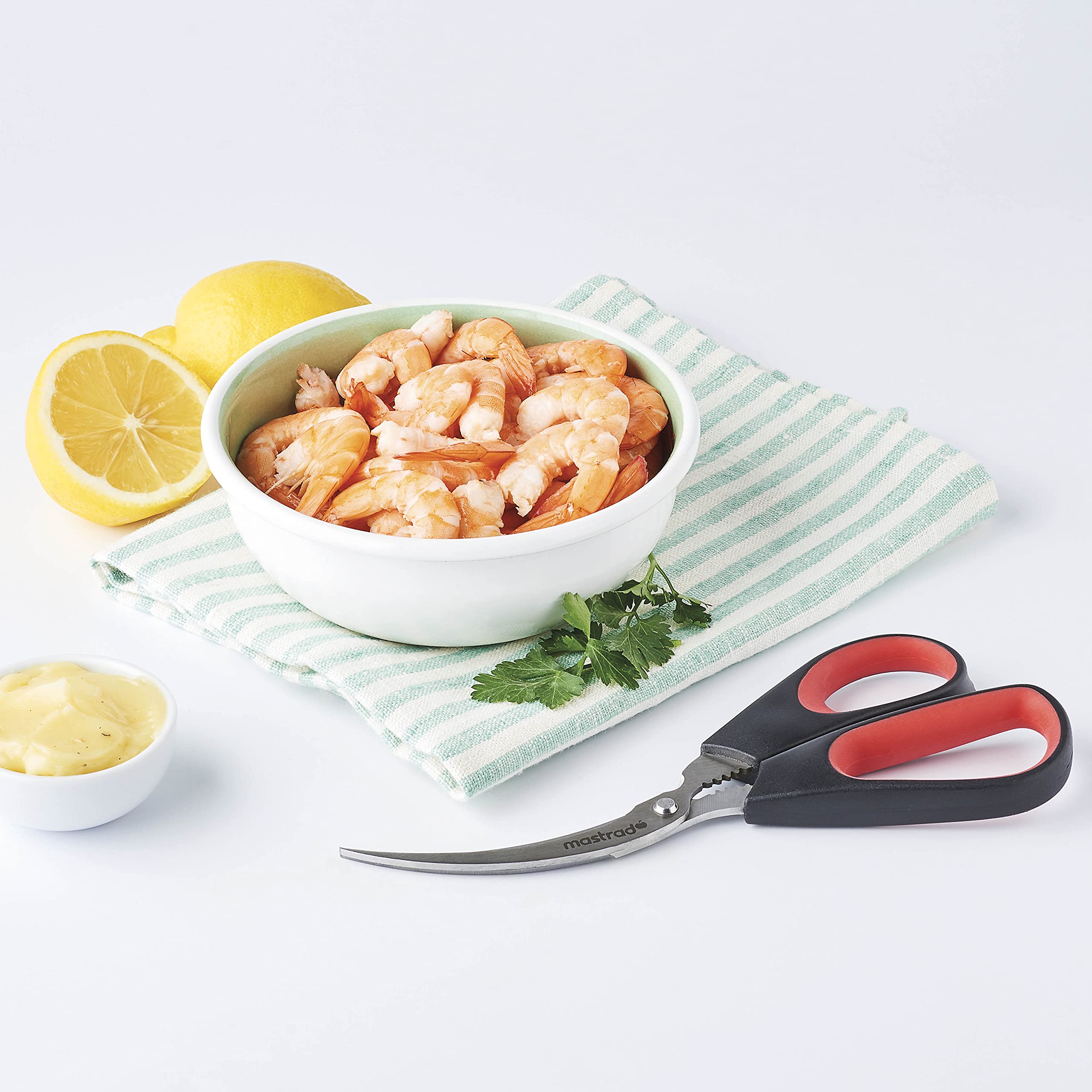 mastrad-ciseaux-crustac-s-courb-s-et-dentel-es-d-corticage-crevettes-gambas-et-c image 3