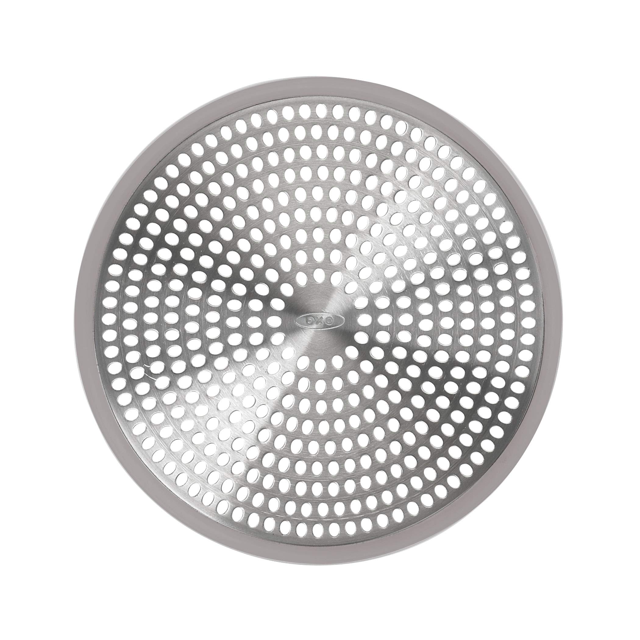 oxo-good-grips-protecteur-de-drain-de-douche-en-acier-inoxydable-avec-pourtour-s image 1