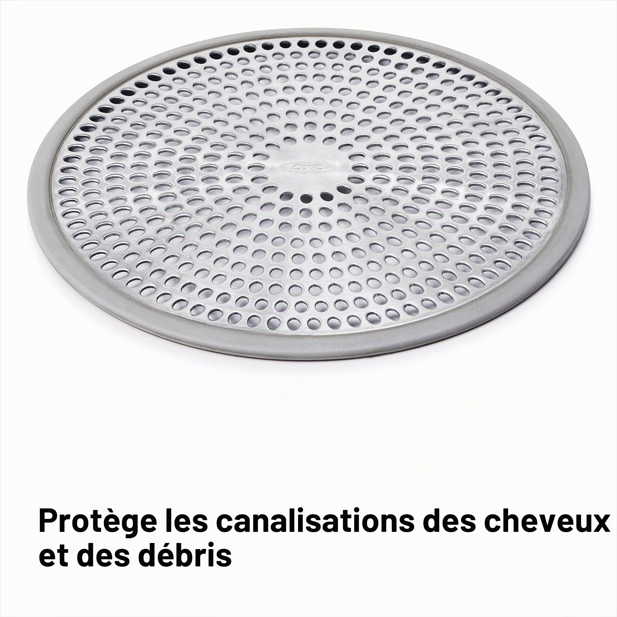 oxo-good-grips-protecteur-de-drain-de-douche-en-acier-inoxydable-avec-pourtour-s image 3