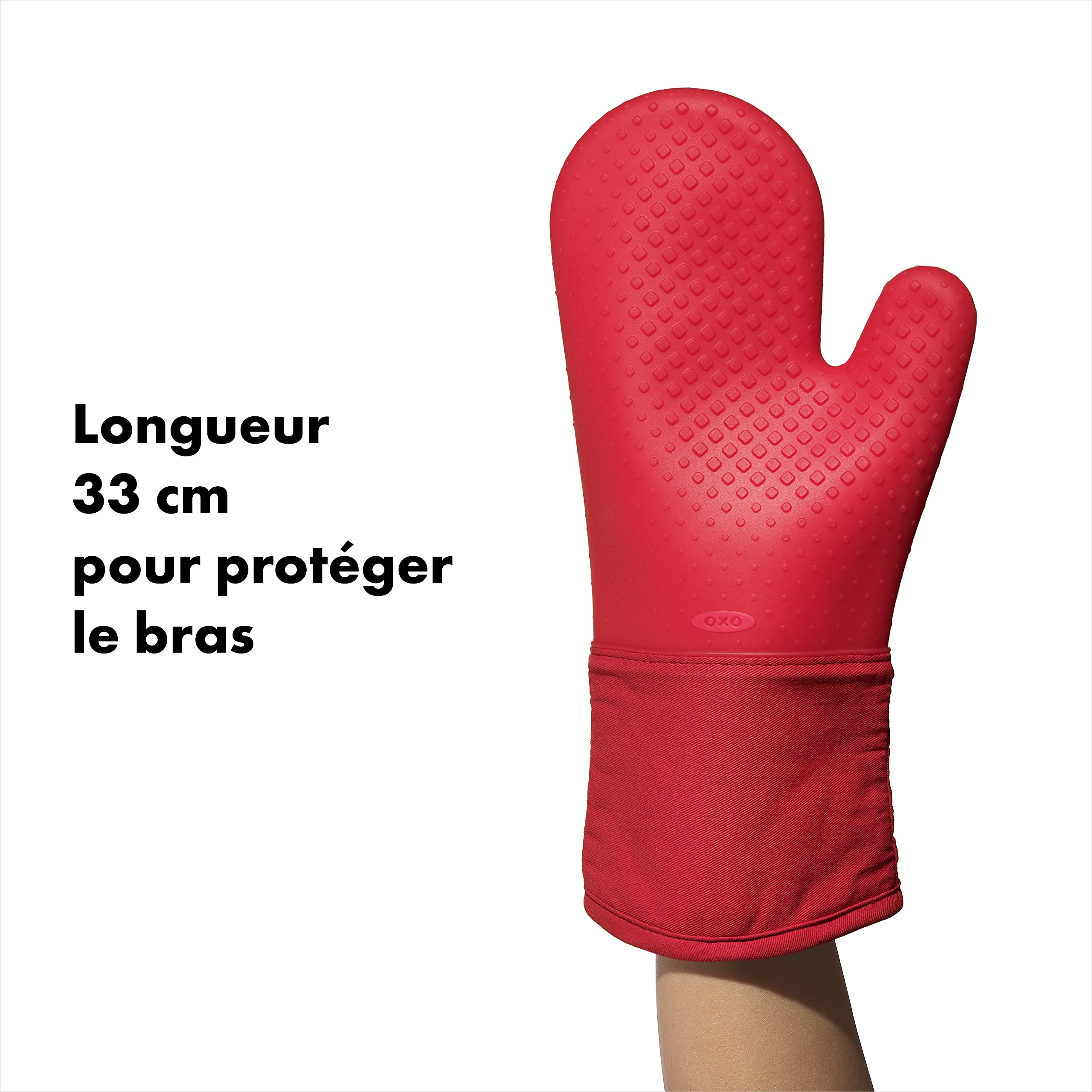 oxo-good-grips-mitaines-de-four-en-silicone-rouge-33-cm-r-sistantes-la-chaleur-e image 3