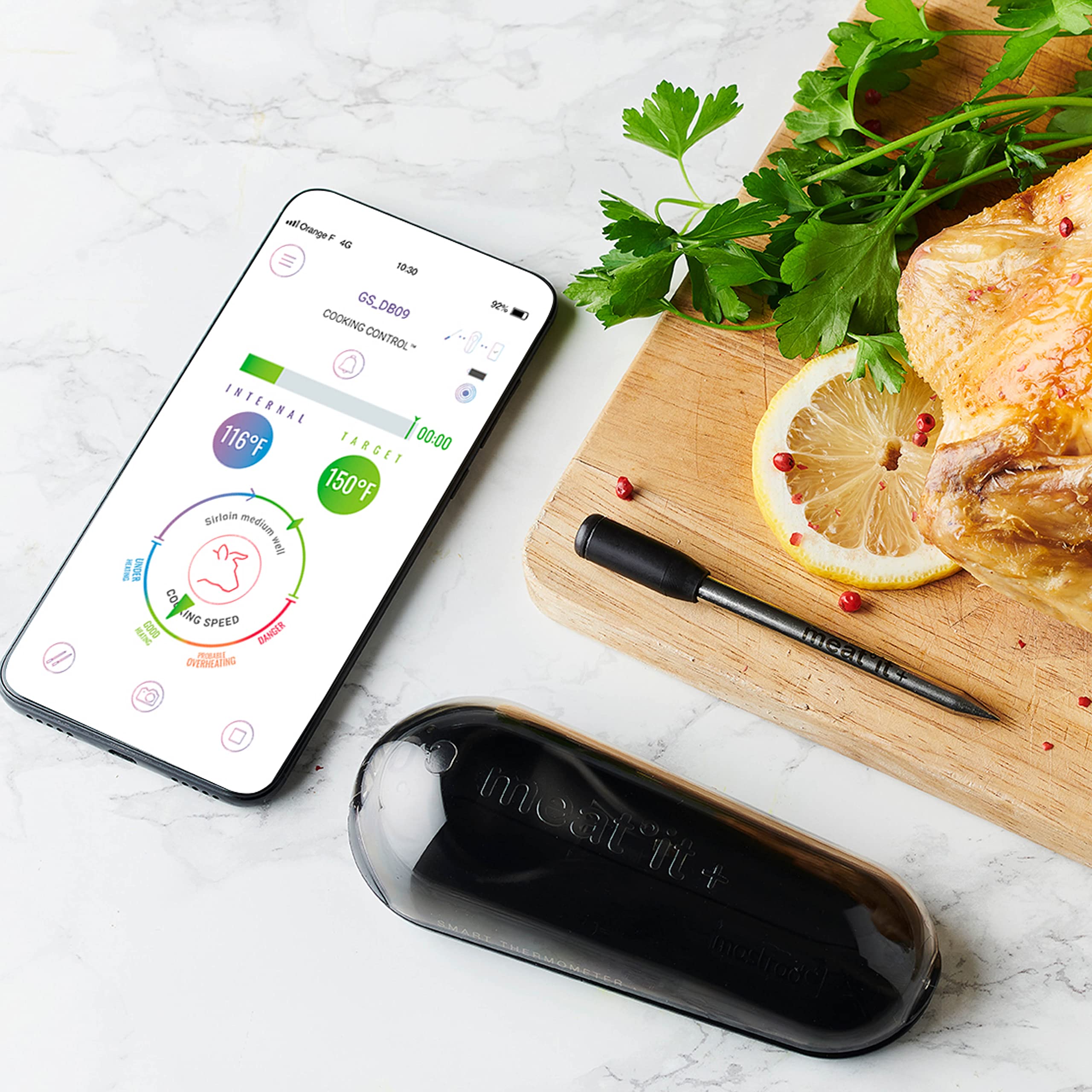 mastrad-meat-it-sonde-de-cuisson-connect-e-100-sans-fil-noir-thermom-tre-viande- image 2