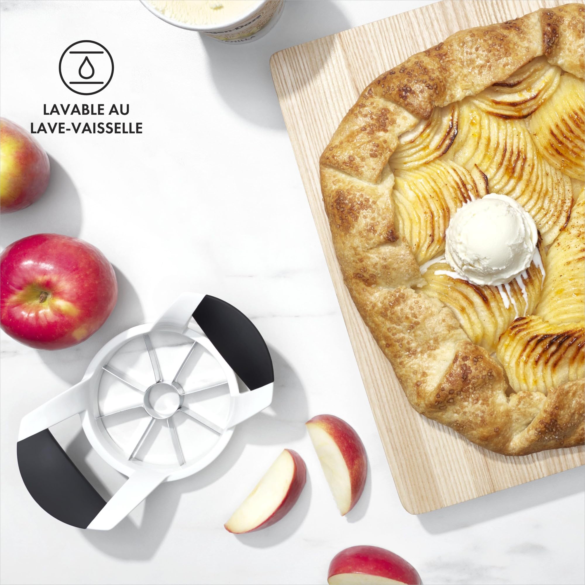 oxo-good-grips-coupe-pommes-inox-coupe-fruits-manuelle-poign-es-douces-antid-rap image 5