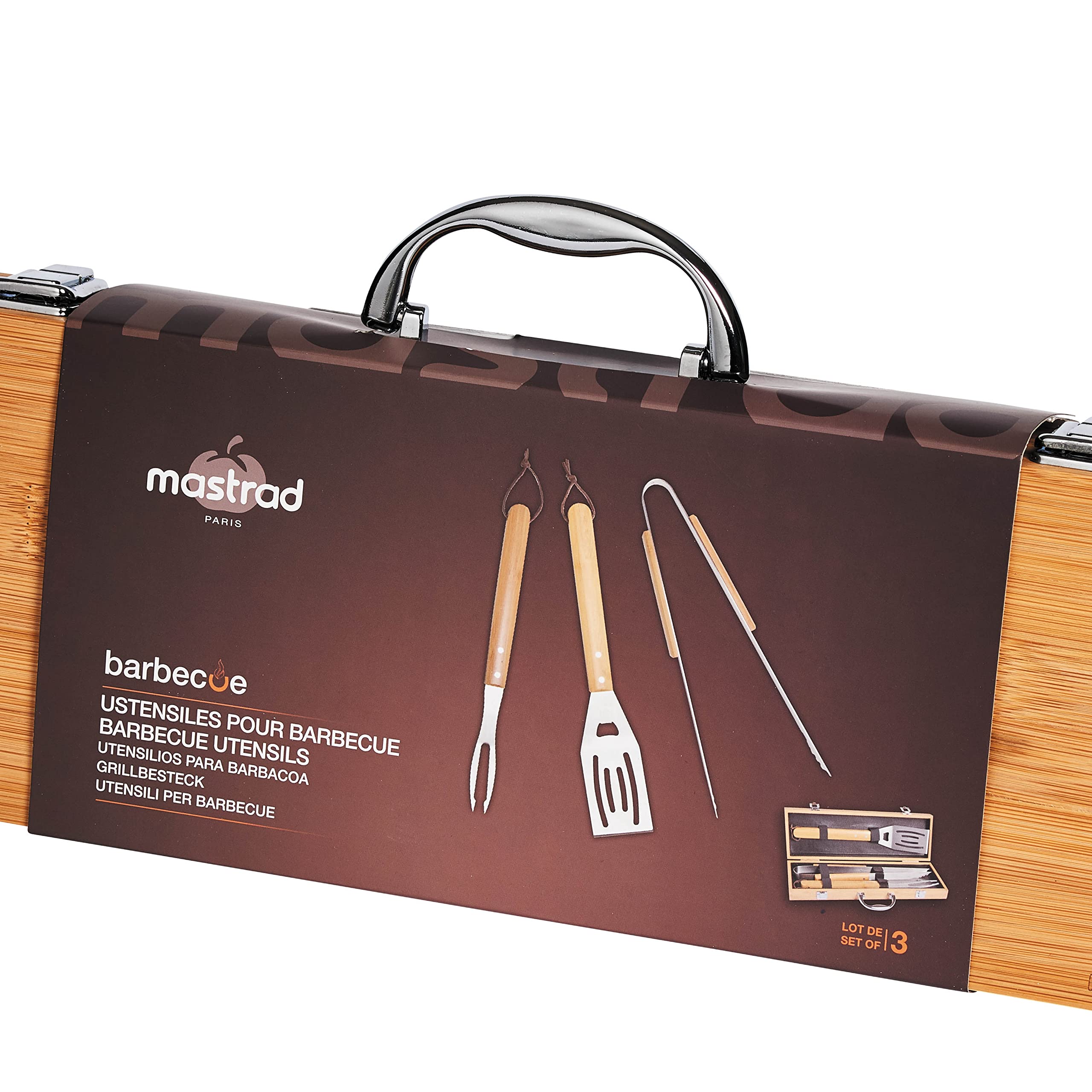 mastrad-f19266-mallette-barbecue-4-ustensiles-acier-inoxydable-et-bambou-transpo image 8
