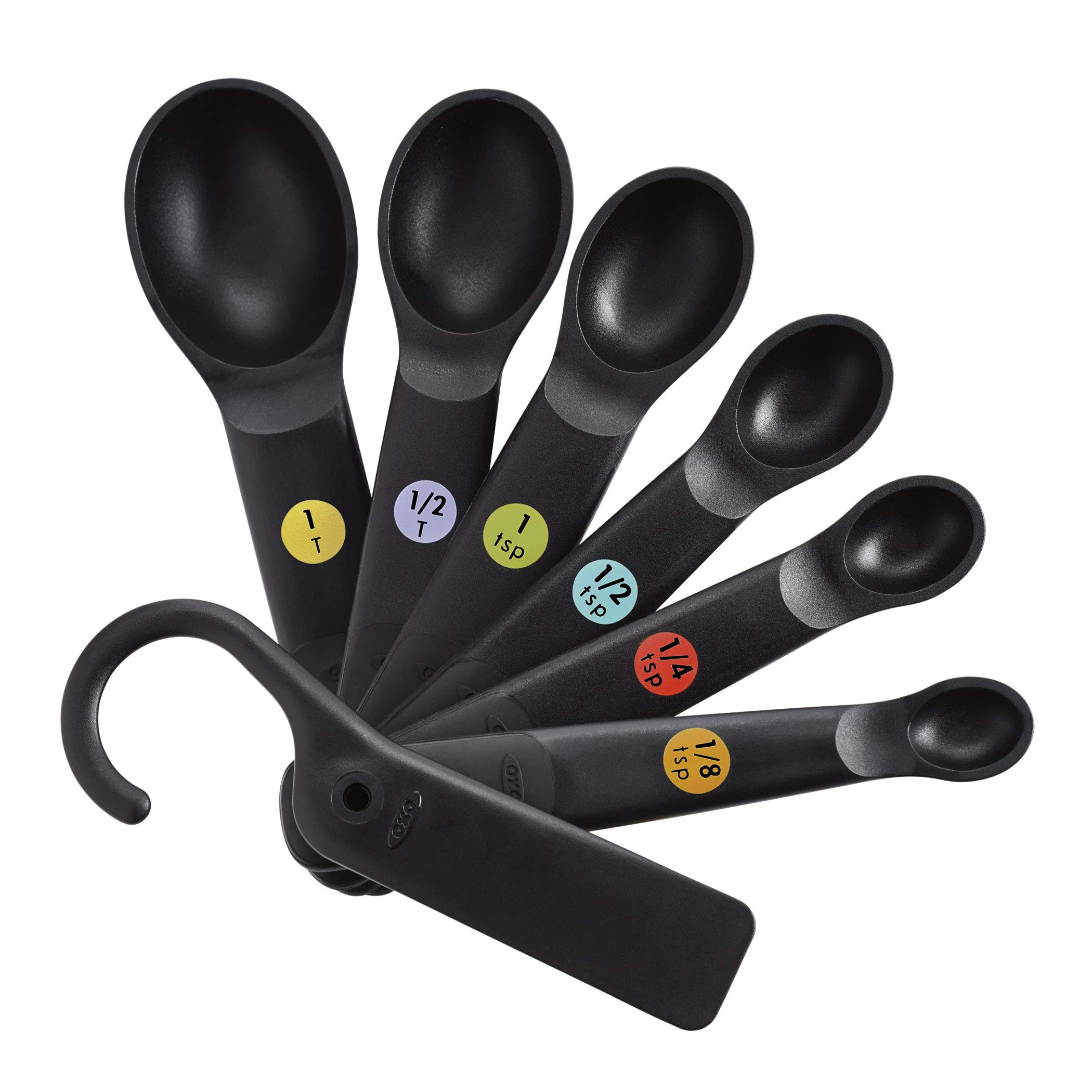 oxo-good-grips-set-de-7-cuill-res-mesurer-avec-racloir-poign-es-antid-rapantes-r image 1