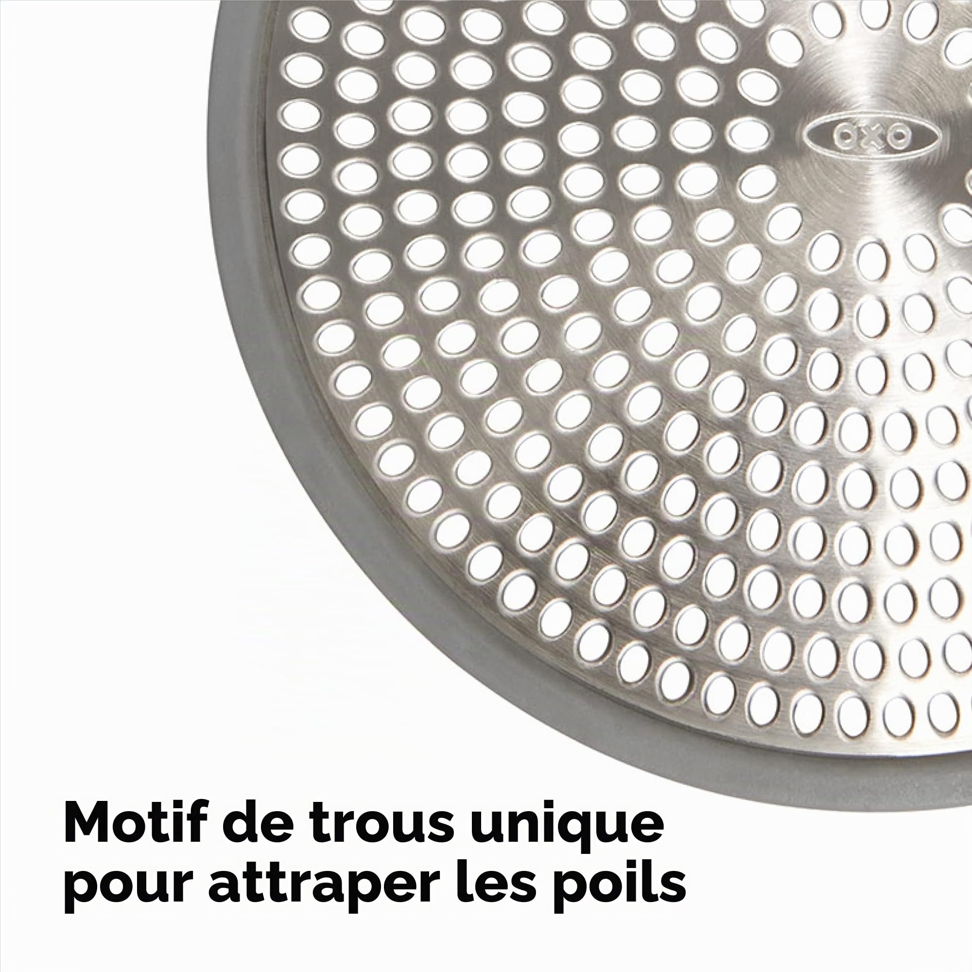 oxo-good-grips-protecteur-de-drain-de-douche-en-acier-inoxydable-avec-pourtour-s image 5
