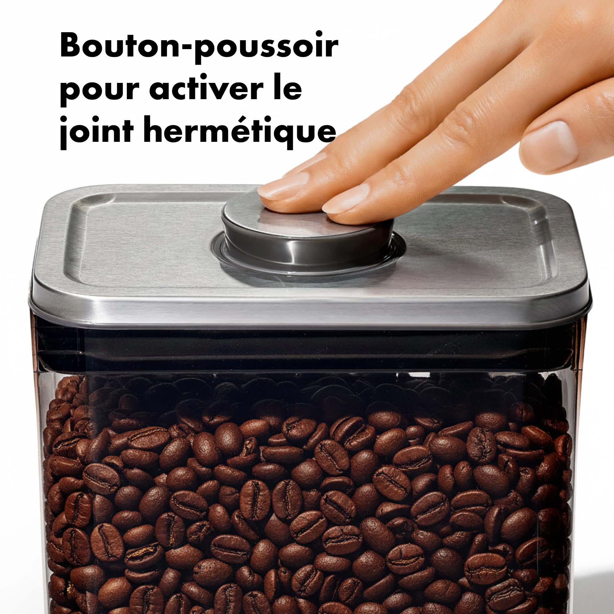 oxo-steel-bo-te-pop-caf-1-6-l-avec-cuill-re-doseuse-30-ml-couvercle-herm-tique-e image 4
