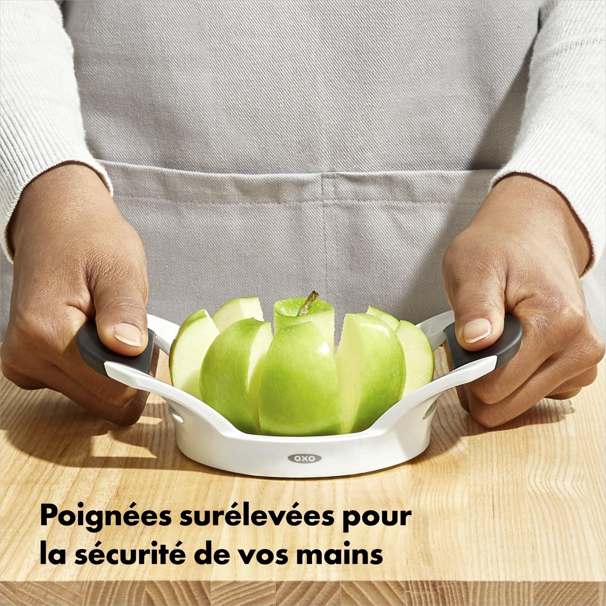 oxo-good-grips-coupe-pommes-inox-coupe-fruits-manuelle-poign-es-douces-antid-rap image 4