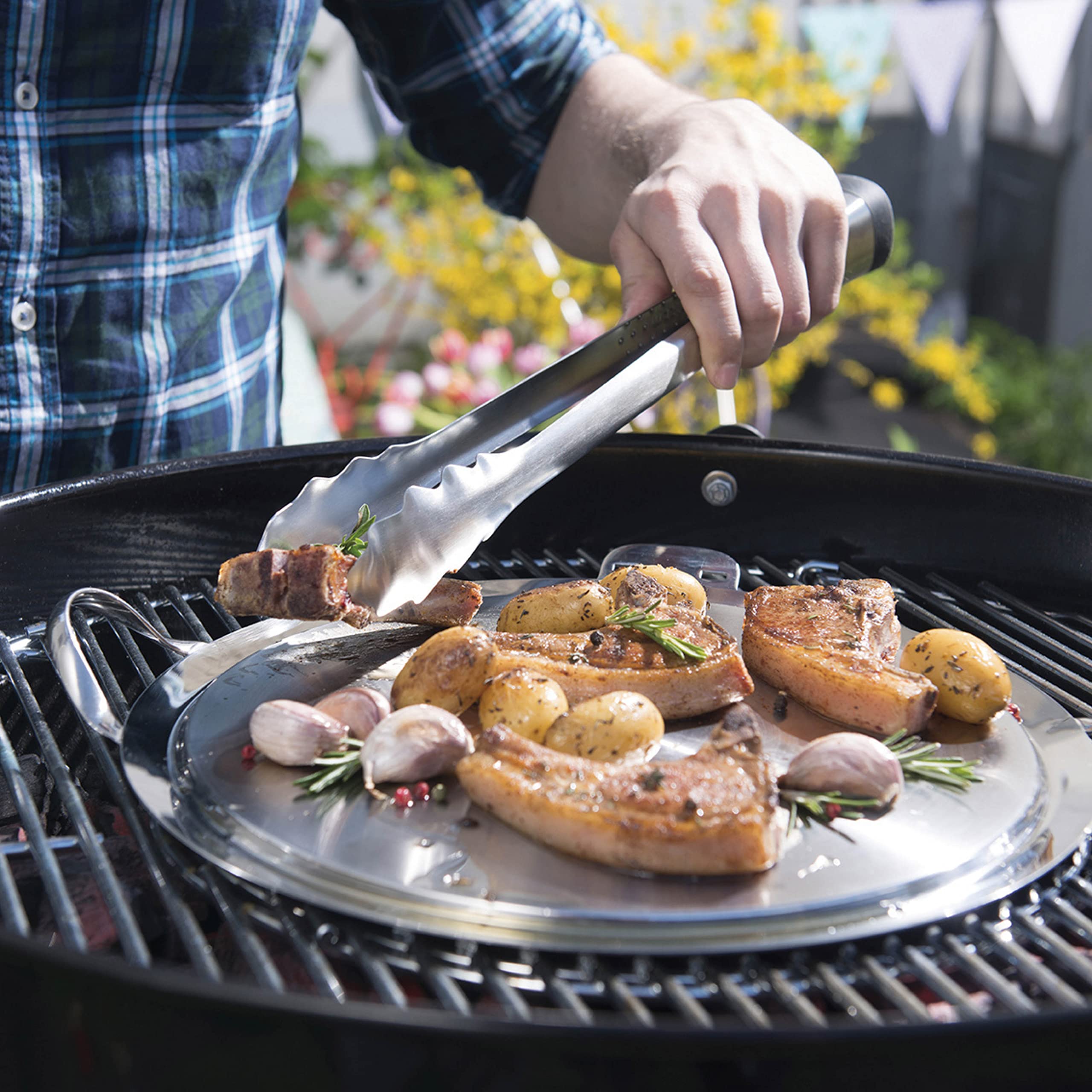 mastrad-o-plancha-f63580-plancha-compacte-tous-feux-avec-couvercle-articul-2-gri image 6