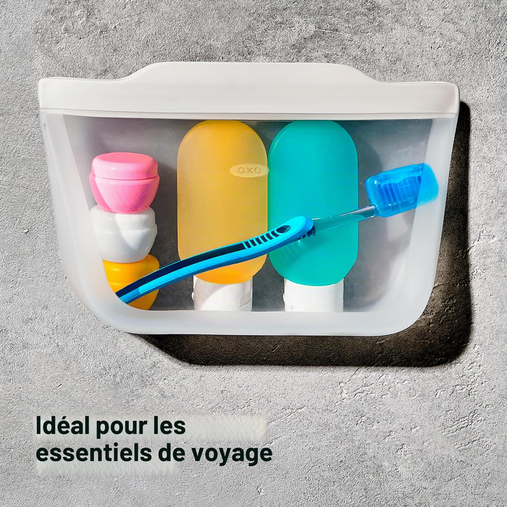 oxo-good-grips-sac-r-utilisable-en-silicone-alimentaire-fond-plat-946-ml-beige-a image 6