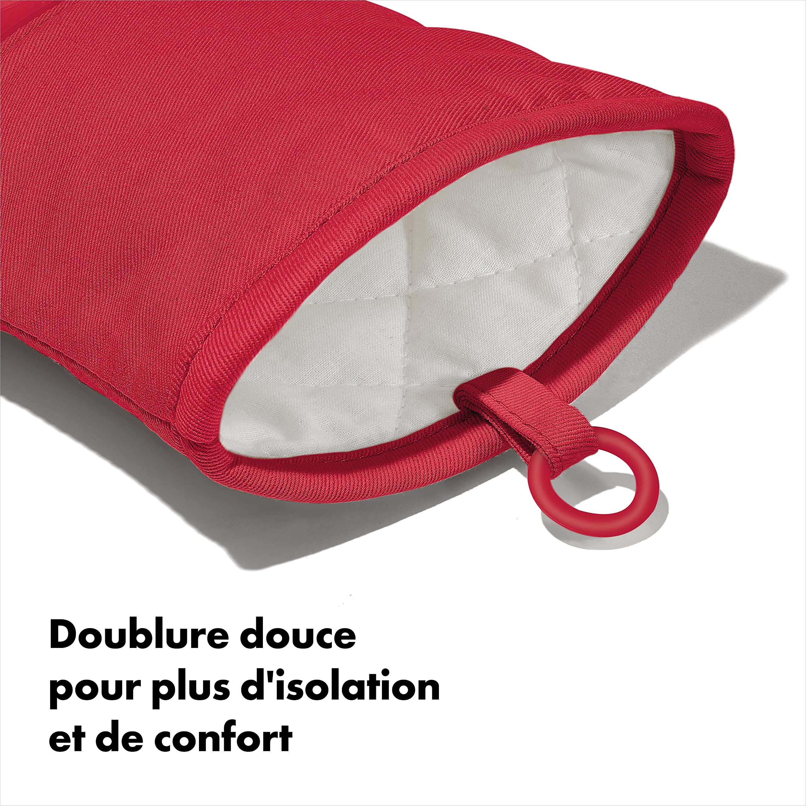 oxo-good-grips-mitaines-de-four-en-silicone-rouge-33-cm-r-sistantes-la-chaleur-e image 5