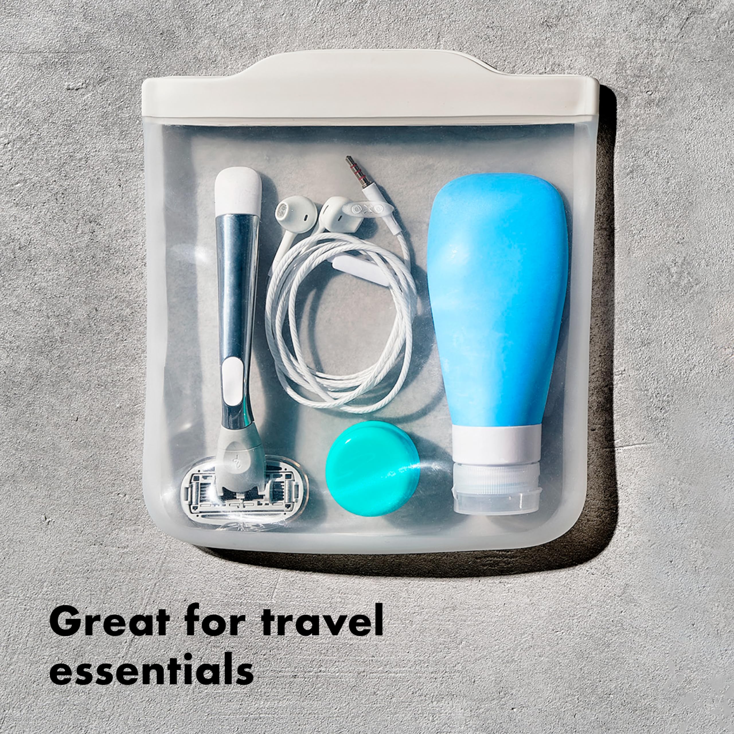 oxo-good-grips-pochette-sandwich-r-utilisable-en-silicone-alimentaire-828-ml-bei image 6