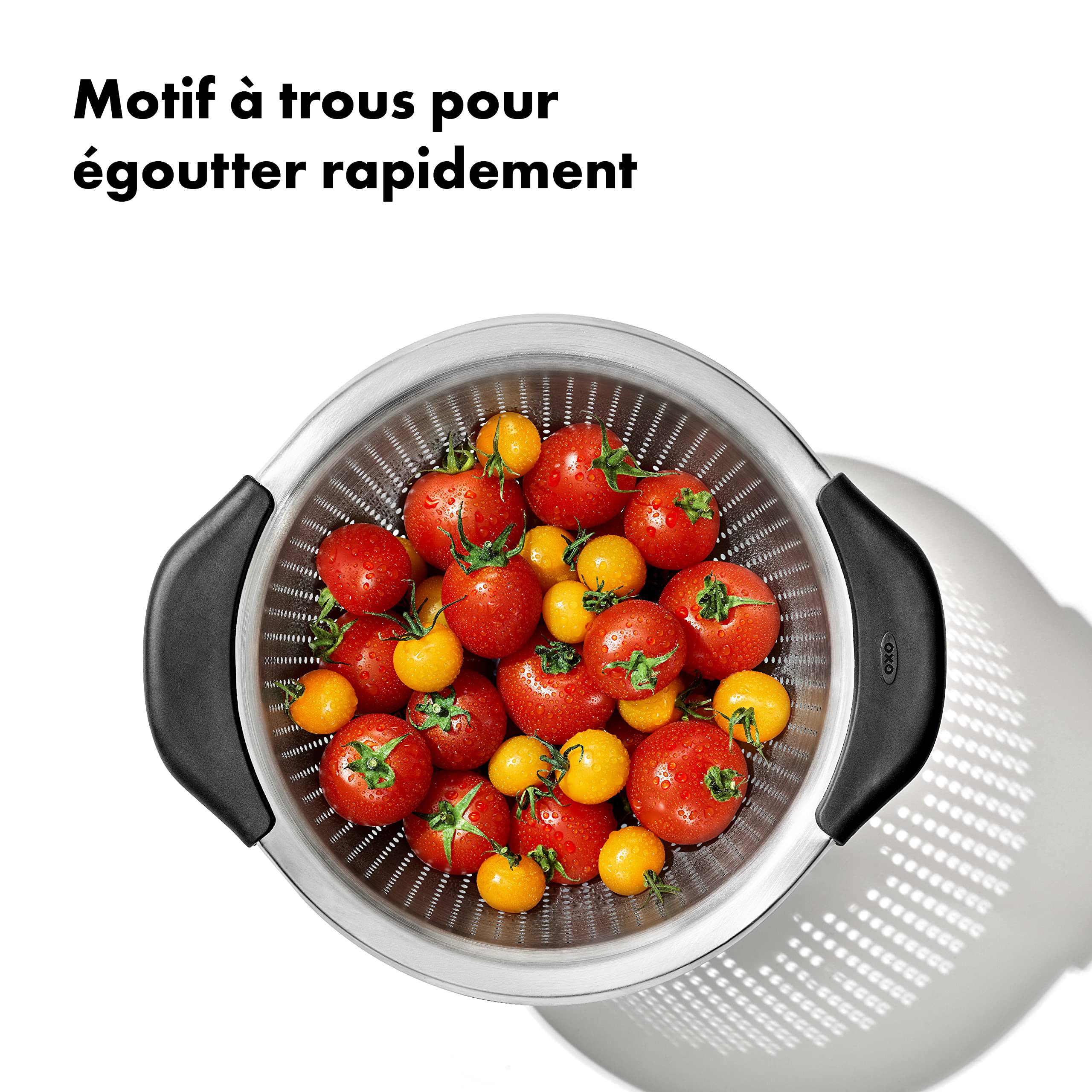 oxo-good-grips-passoire-en-acier-inoxydable-2-8-l-poign-es-antid-rapantes-sur-le image 3