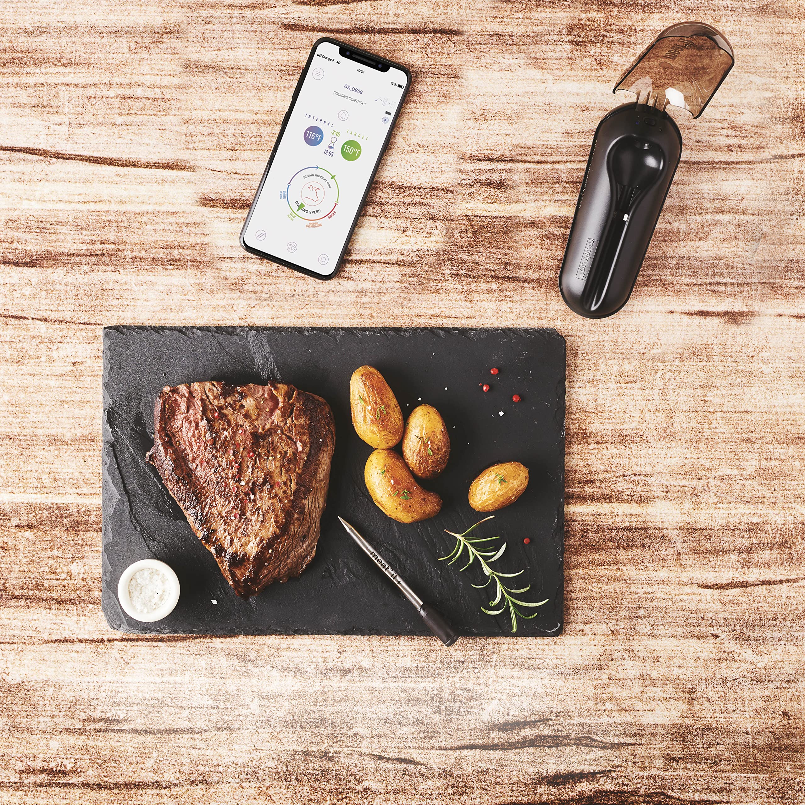 mastrad-meat-it-sonde-de-cuisson-connect-e-100-sans-fil-noir-thermom-tre-viande- image 6
